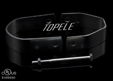 Braçadeiras de tubulação de aço chapeadas zinco, tamanho ajustável resistente do gancho da braçadeira personalizado