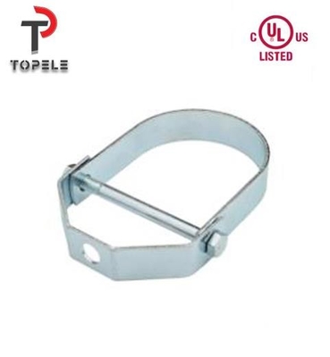 1/2” - 8&quot; as braçadeiras de tubulação de aço inoxidável aprovadas UL galvanizaram a braçadeira do gancho da braçadeira