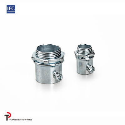 tipo zinco do parafuso de fixação do conector do IEC 61386 Emt de 25mm 32mm da prata